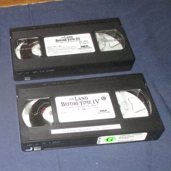 The Land Before Time I to IV VHS Tapes Lot of 4 Bundle (VHS, 1989 to 1995) - Picture 7 of 7